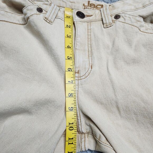 Jag Jeans Mid Rise Straight Womens 14 Button Zip Stretch Tan Palomino 28" Inseam - Picture 6 of 14